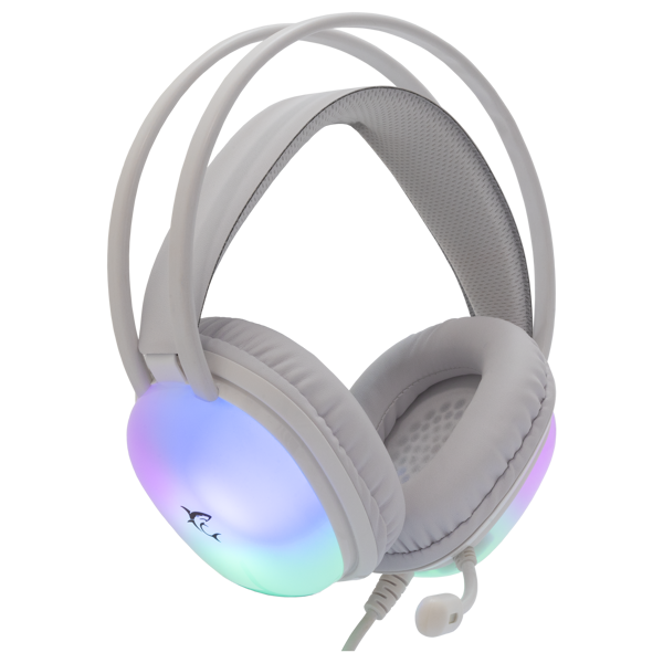 Slušalice White Shark Peacock GH-2444, žičane, gaming, mikrofon, over-ear, PC, PS4, PS5, Xbox, RGB, bijele - Slika 4