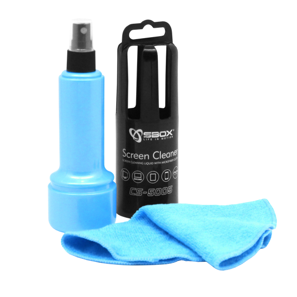 Sredstvo za čišćenje SBOX CS-5005, s mikrofiber krpicom, plavo - Slika 2