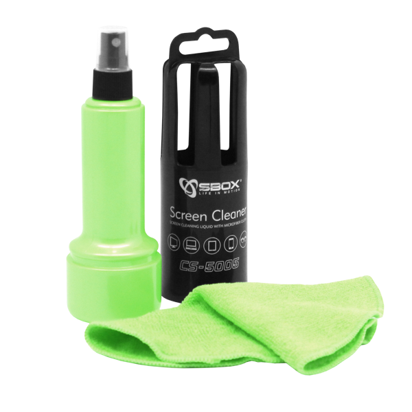 Sredstvo za čišćenje SBOX CS-5005, s mikrofiber krpicom, zeleno - Slika 2
