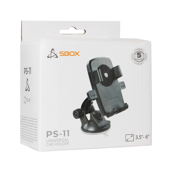 Stalak za mobitel SBOX PS-11, vjetrobranski, crni - Slika 10