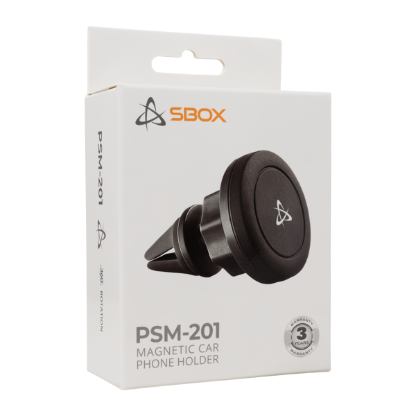 Stalak za mobitel SBOX PSM-201, magnetski, crni - Slika 3