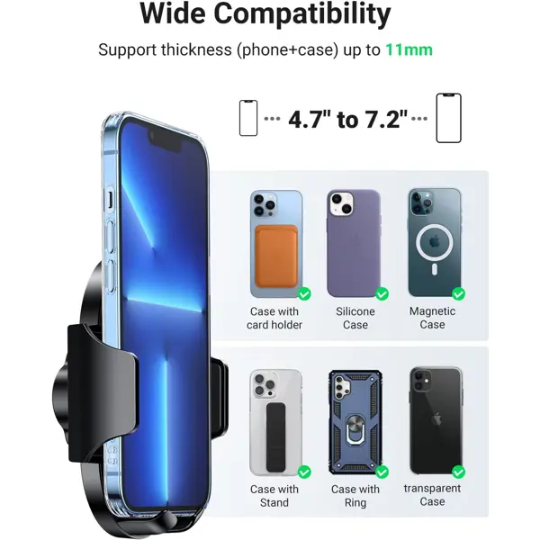 Stalak za mobitel Ugreen 20473, crni - Slika 7