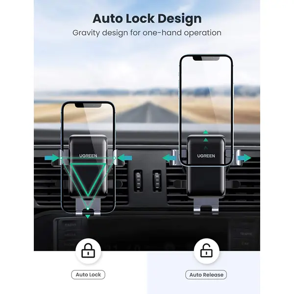 Stalak za mobitel Ugreen Gravity, crni - Slika 7