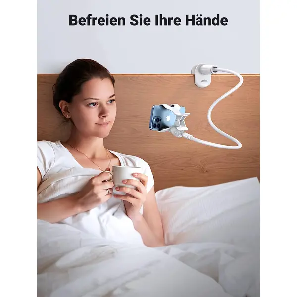 Stalak za mobitel Ugreen phone holder, stolni, 90cm, bijeli - Slika 6