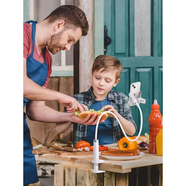 Stalak za mobitel Ugreen phone holder, stolni, 90cm, bijeli - Slika 2