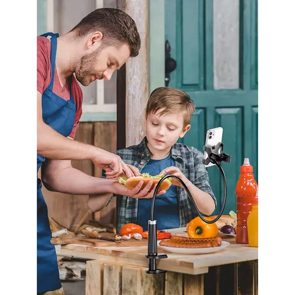 Stalak za mobitel Ugreen phone holder, stolni, 90cm, crni - Slika 6