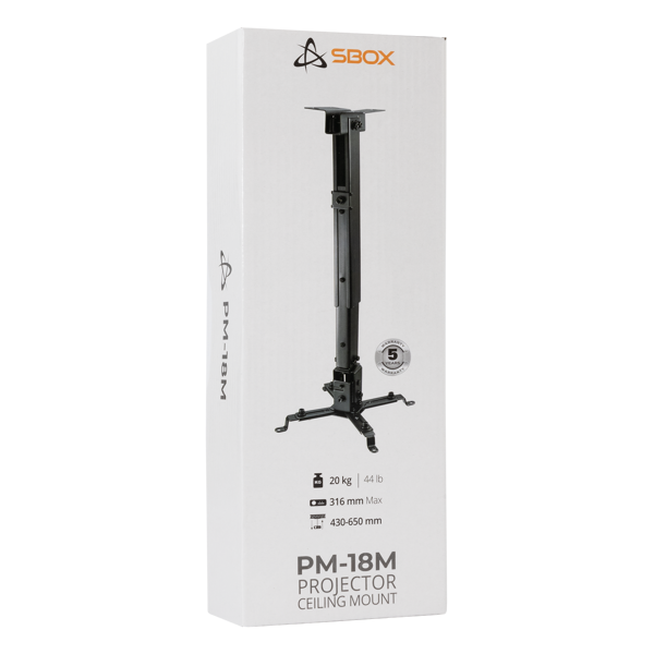 Stropni nosač za projektor SBOX PM-18M - Slika 13