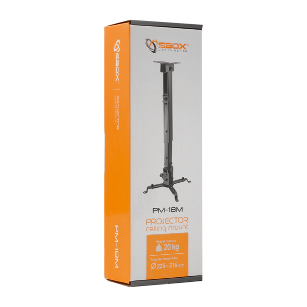 Stropni nosač za projektor SBOX PM-18M - Slika 12