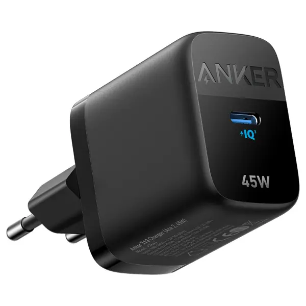 Strujni punjač Anker 313 (Ace 2), 45W Super Fast Charging 2.0, USB-C, crni - Slika 1