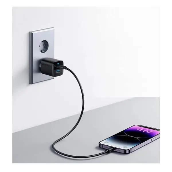 Strujni punjač Anker 323, 33W, USB-C, USB-A, bijeli - Slika 2