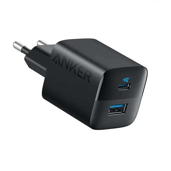 Strujni punjač Anker 323, 33W, USB-C, USB-A, crni - Slika 1