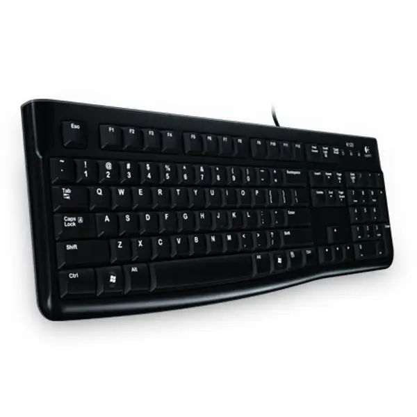 Tipkovnica Logitech K120, žičana, HR Layout, crna, OEM - Slika 1