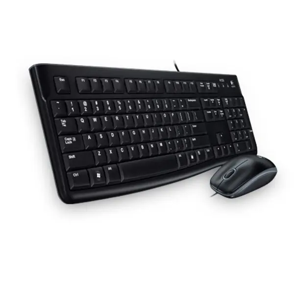Tipkovnica + miš Logitech MK120, žičani, crni - Slika 1