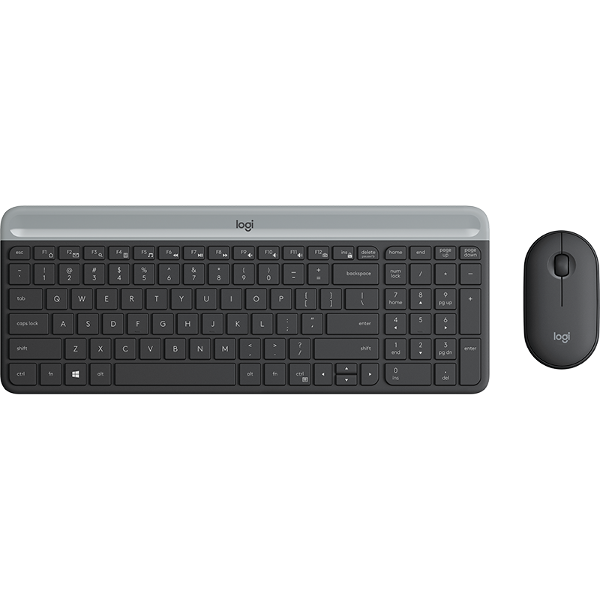 Tipkovnica + miš Logitech MK470, bežični, crni - Slika 1