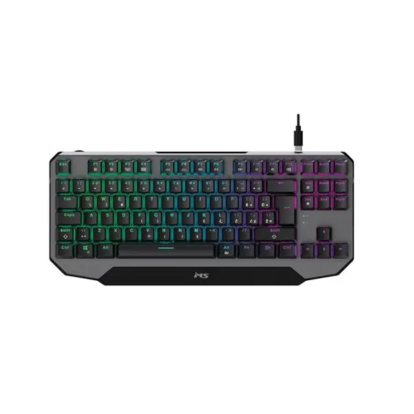 Tipkovnica MS Elite C905, žičana, gaming, mehanička, red switches, RGB, TKL, crna - Slika 1