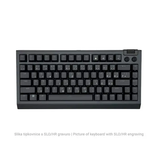 Tipkovnica Razer BlackWidow V4, žičana, gaming, mehanička, orange switches, US/HR Layout, RGB, TKL, crna, RZ03-05000100-R3M1 - Slika 1