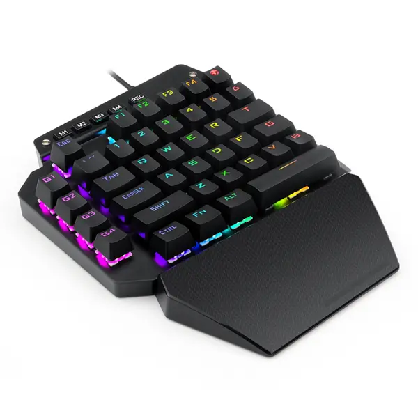 Tipkovnica Redragon Diti K585 RGB, žičana, gaming, mehanička, blue switches, RGB, crna - Slika 2