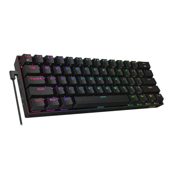 Tipkovnica Redragon Draconic K530 Pro, bežična, bluetooth, gaming, mehanička, RGB, brown switches, TKL, crna - Slika 7