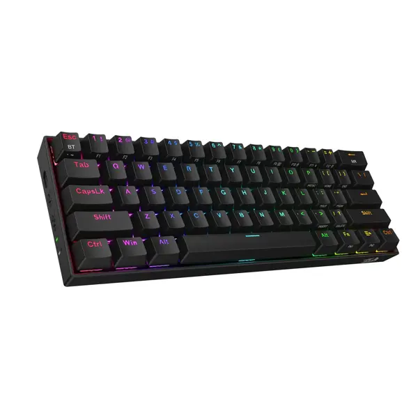 Tipkovnica Redragon Draconic K530 Pro, bežična, bluetooth, gaming, mehanička, RGB, brown switches, TKL, crna - Slika 8
