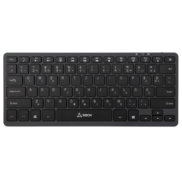 Tipkovnica SBOX BT-05, bežična, bluetooth, HR Layout, srebrna - Slika 1