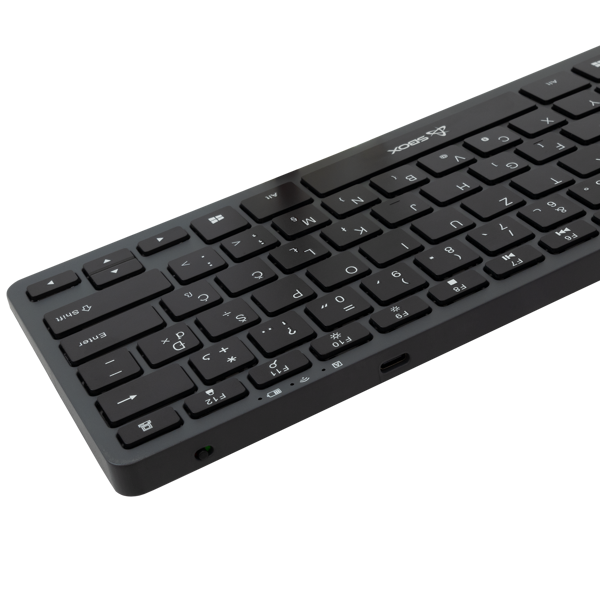 Tipkovnica SBOX BT-05, bežična, bluetooth, HR Layout, srebrna - Slika 3