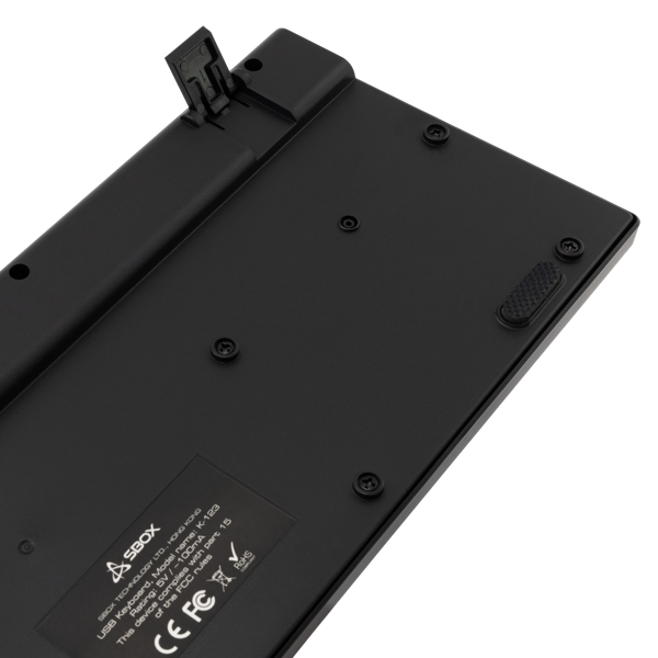 Tipkovnica SBOX K-123, žičana, US Layout, crna - Slika 5