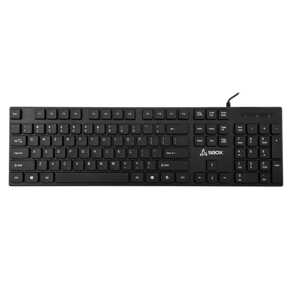 Tipkovnica SBOX K-123, žičana, US Layout, crna - Slika 1