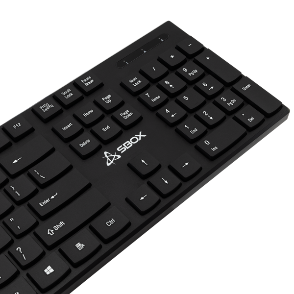 Tipkovnica SBOX K-123, žičana, US Layout, crna - Slika 4