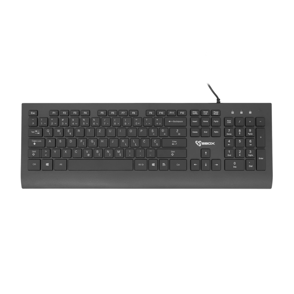 Tipkovnica SBOX K-33, žičana, HR Layout, crna - Slika 1