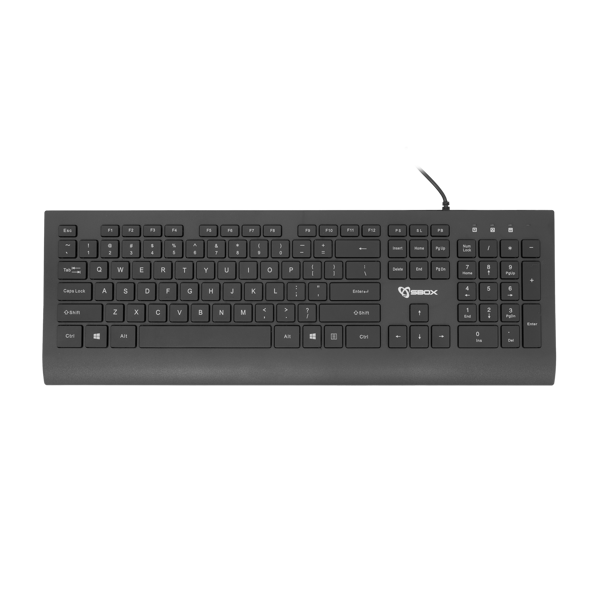 Tipkovnica SBOX K-33, žičana, US Layout, crna - Slika 1