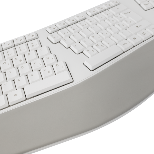 Tipkovnica SBOX WK-905, bežična, ergonomska, HR Layout, bijela - Slika 3