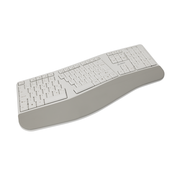 Tipkovnica SBOX WK-905, bežična, ergonomska, HR Layout, bijela - Slika 2