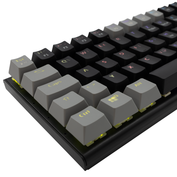 Tipkovnica White Shark GK-002122 Wakizashi, žičana, gaming, mehanička, blue switches, HR layout, LED, TKL, crno-siva - Slika 3