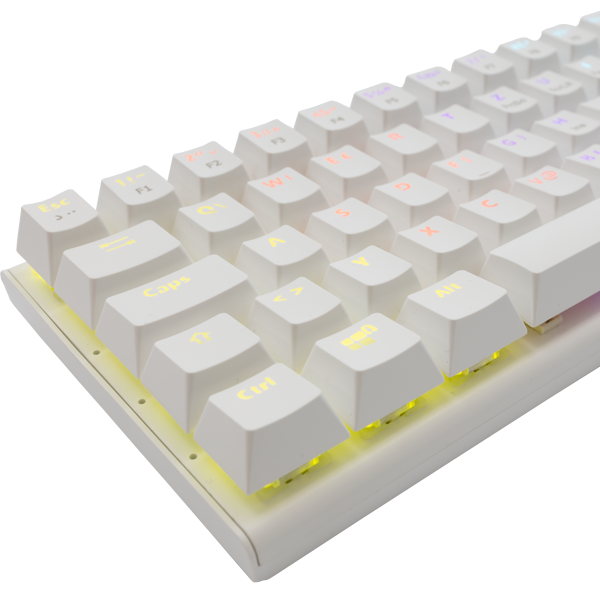 Tipkovnica White Shark GK-002212 Wakizashi, žičana, gaming, mehanička, red switches, HR layout, LED, TKL, bijela - Slika 3
