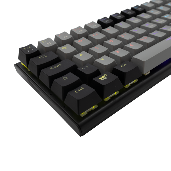 Tipkovnica White Shark GK-002722 Wakizashi, žičana, gaming, mehanička, blue switches, HR layout, LED, TKL, sivo-crna - Slika 3