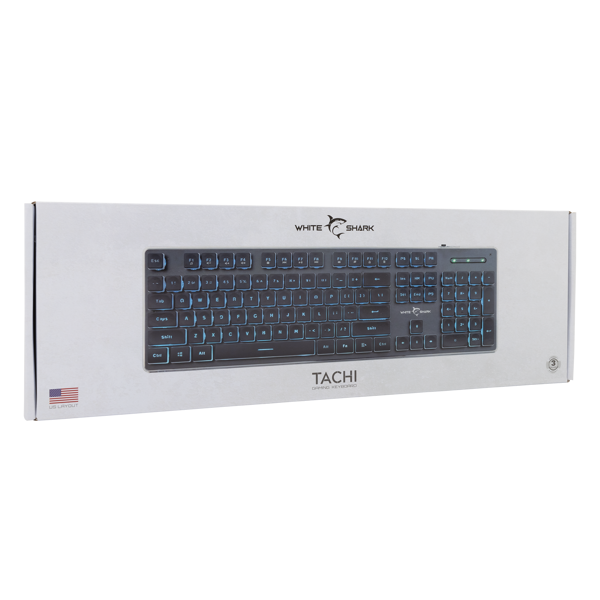 Tipkovnica White Shark GK-003141 Tachi, žičana, gaming, membranska, US Layout, LED, crna - Slika 7