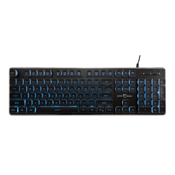 Tipkovnica White Shark GK-003141 Tachi, žičana, gaming, membranska, US Layout, LED, crna - Slika 1