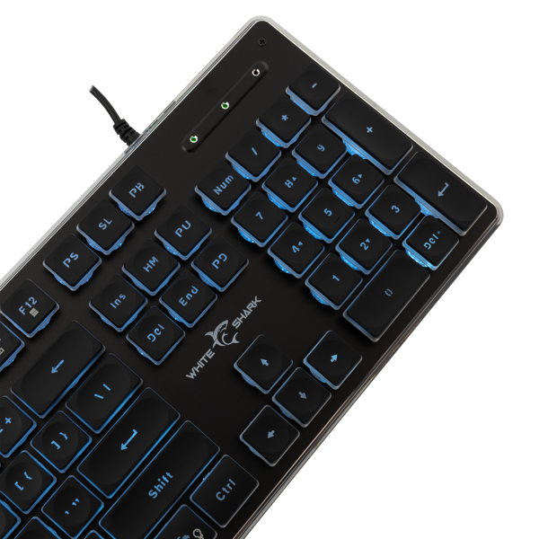 Tipkovnica White Shark GK-003141 Tachi, žičana, gaming, membranska, US Layout, LED, crna - Slika 5
