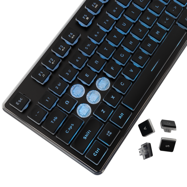 Tipkovnica White Shark GK-003141 Tachi, žičana, gaming, membranska, US Layout, LED, crna - Slika 4