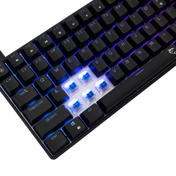 Tipkovnica White Shark GK-005121 Hamachi, žičana, gaming, mehanička, blue switches, US Layout, RGB, TKL, crna - Slika 5