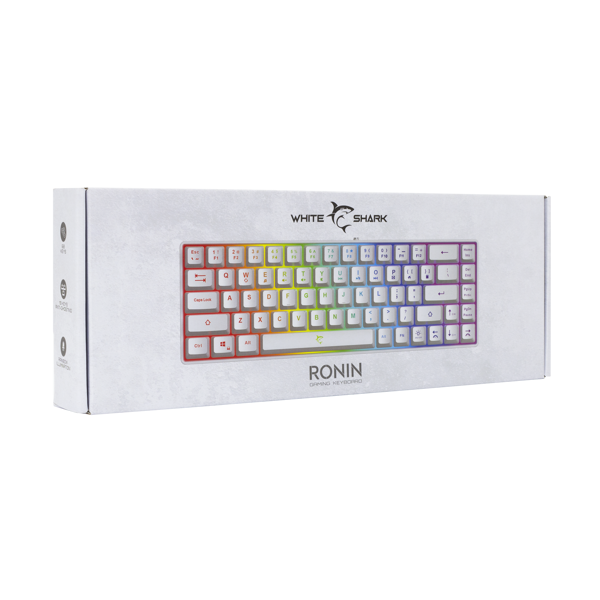 Tipkovnica White Shark GK-2201 Ronin, žičana, gaming, membranska, HR Layout, LED, TKL, bijela - Slika 5