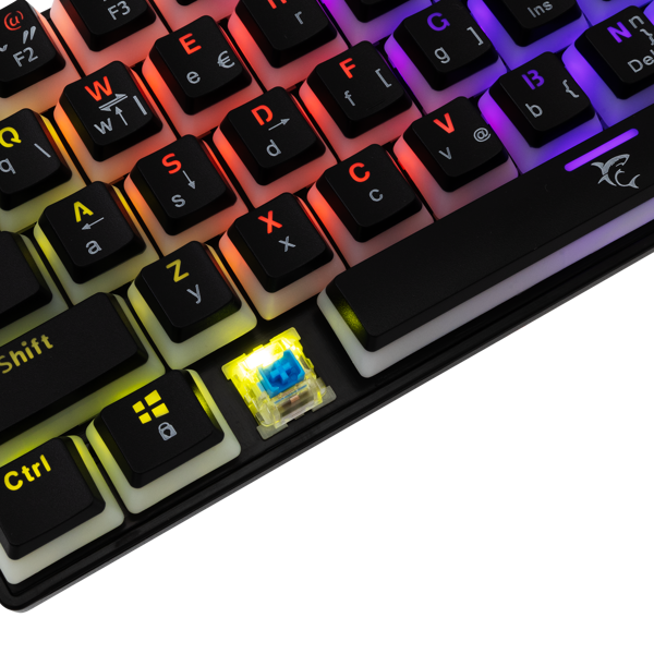 Tipkovnica White Shark GK-2202 Ashiko, žičana, gaming, mehanička, blue switches, HR layout, LED, TKL, crna - Slika 5
