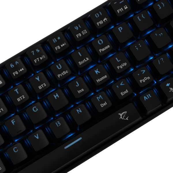 Tipkovnica White Shark Premium Line GK-003111 Kaiken, bežična, bluetooth, gaming, mehanička, red switches, TKL, US layout, RGB, crna - Slika 3