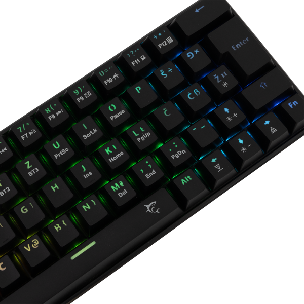 Tipkovnica White Shark Premium Line GK-003112 Kaiken, bežična, bluetooth, gaming, mehanička, red switches, TKL, HR layout, RGB, crna - Slika 3