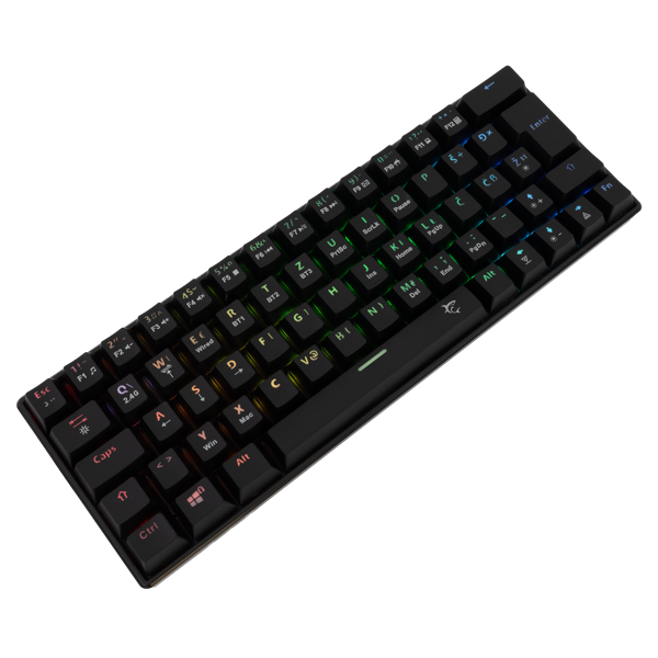Tipkovnica White Shark Premium Line GK-003112 Kaiken, bežična, bluetooth, gaming, mehanička, red switches, TKL, HR layout, RGB, crna - Slika 2