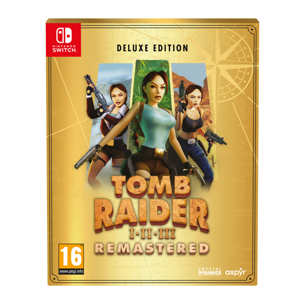 Tomb Raider I-III Remastered Starring Lara Croft - Deluxe Edition (Switch) - Slika 1