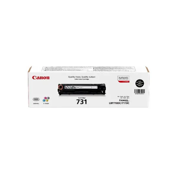 Toner Canon CRG-731, Black, kapacitet ispisa 1400 stranica, 2 god - Slika 1