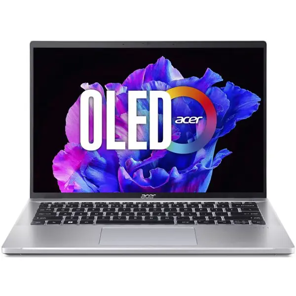 Ultrabook Acer Swift Go, NX.KLEEX.00F, 14" 2.8K OLED 90Hz HDR500, AMD Ryzen 7 7840U up to 5.1GHz, 16GB DDR5, 512GB NVMe SSD, AMD Radeon 780M Graphics, Win 11, 4 god - Slika 1