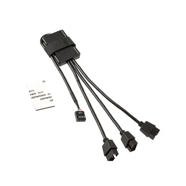 USB konverter HUB Lian Li PW-U2HB, sa 1xUSB (M) na 3xUSB (Ž), crni - Slika 3