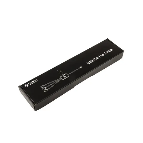 USB konverter HUB Lian Li PW-U2HB, sa 1xUSB (M) na 3xUSB (Ž), crni - Slika 1